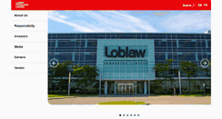 Desktop Screenshot of loblaw.ca
