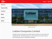 Tablet Screenshot of loblaw.ca